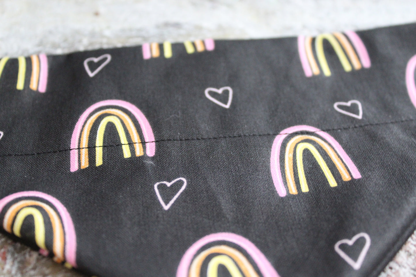 Minimal Rainbow Dog Bandana