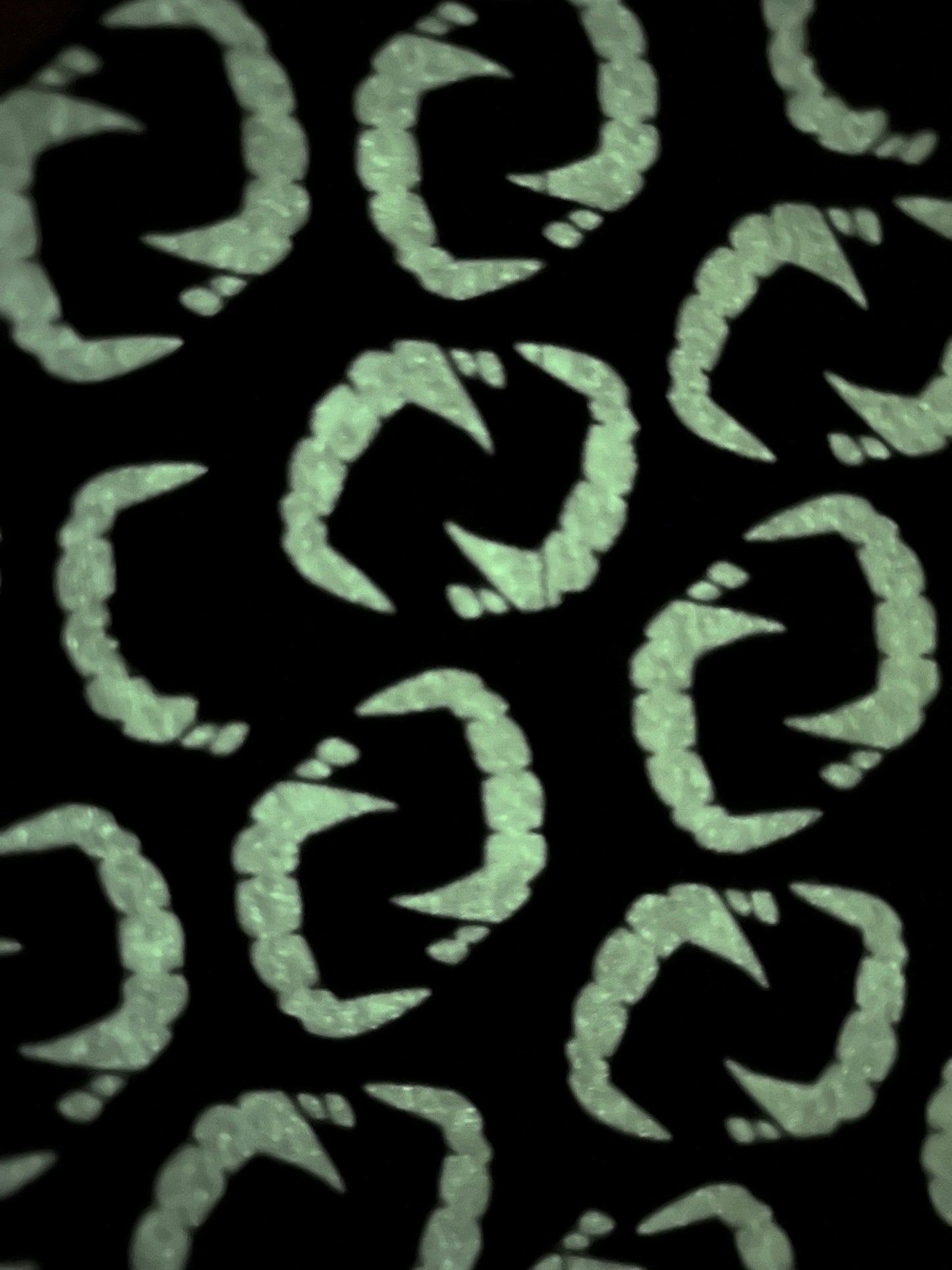 Halloween Vampire Teeth Glow In The Dark Dog Bandana