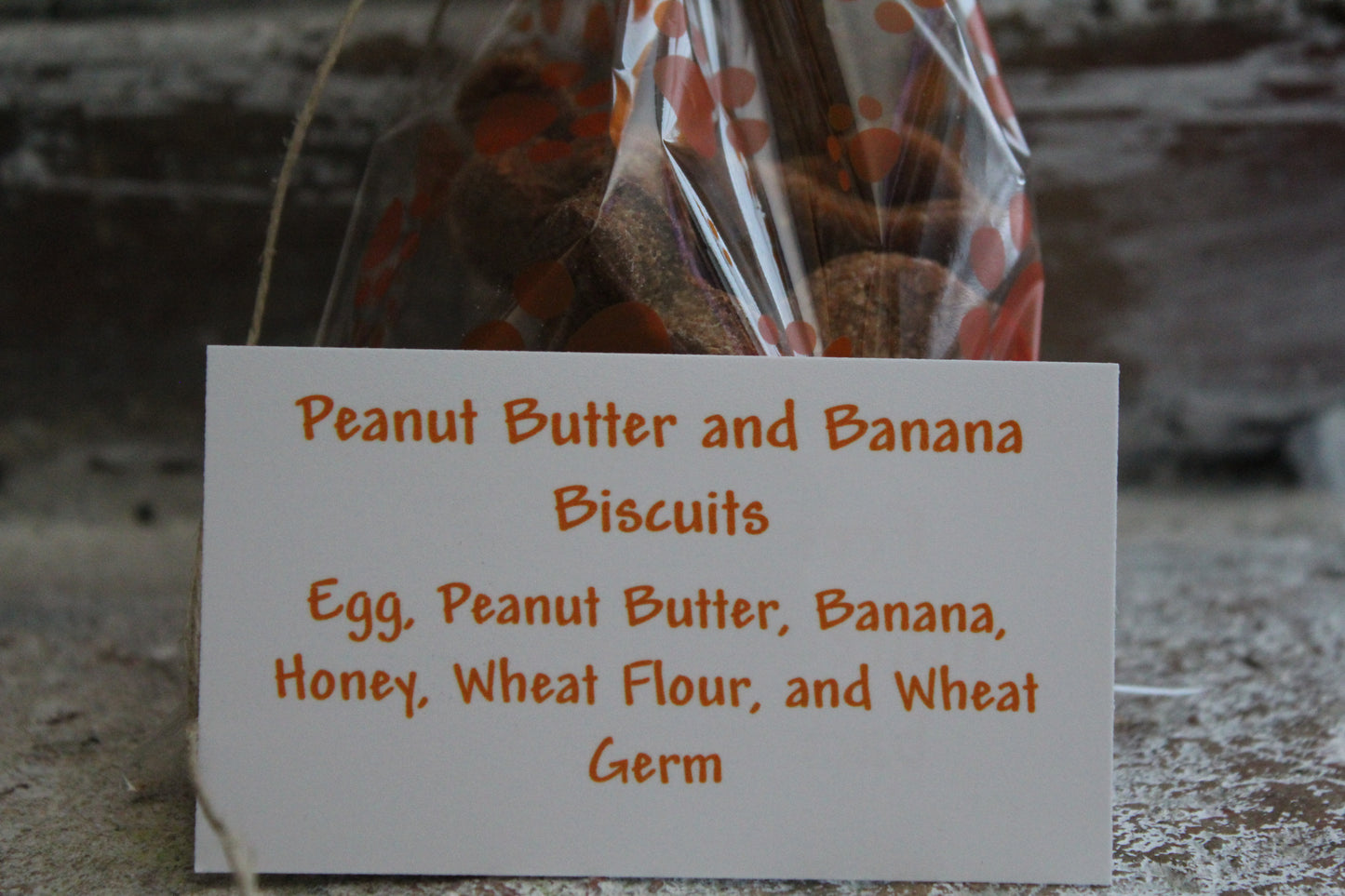 Peanut Butter and Banana Dog Biscuits Large