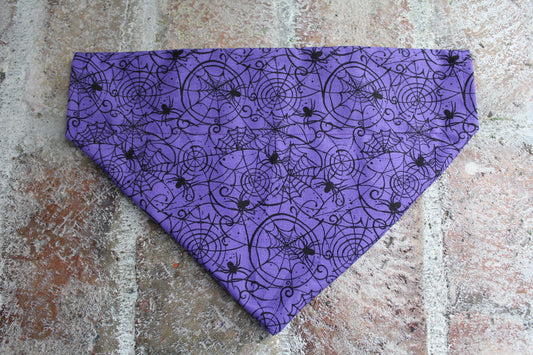 Halloween Spider Web Dog Bandana